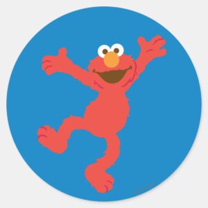 Elmo_Happy_Dancing_Classic_Round_Sticker_1 Elmo Happy Dancing Classic Round Sticker