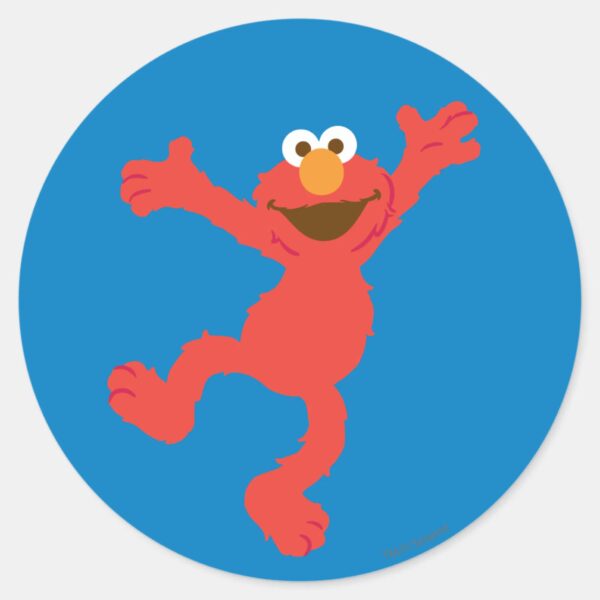 Elmo_Happy_Dancing_Classic_Round_Sticker_1 Elmo Happy Dancing Classic Round Sticker