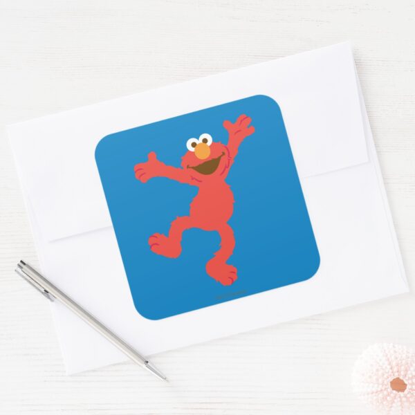 Elmo_Happy_Dancing_Square_Sticker_3 Elmo Happy Dancing Square Sticker
