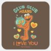 Elmo_Holding_his_Pet_Goldfish_Square_Sticker_1 Elmo Holding His Pet Goldfish Square Sticker
