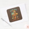Elmo_Holding_his_Pet_Goldfish_Square_Sticker_3 Elmo Holding His Pet Goldfish Square Sticker