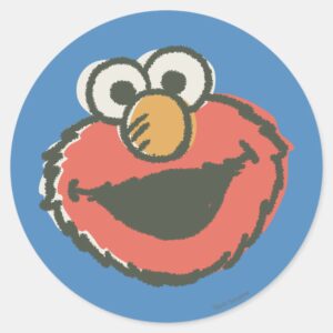 Elmo Retro Classic Round Sticker