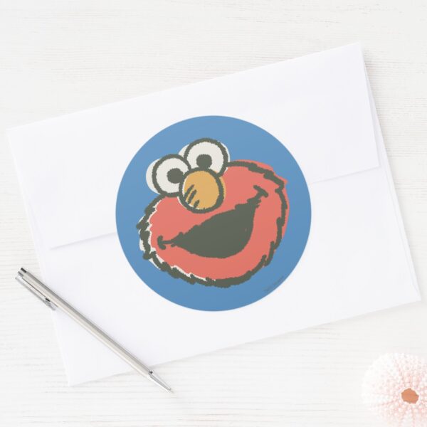 Elmo_Retro_Classic_Round_Sticker_3 Elmo Retro Classic Round Sticker