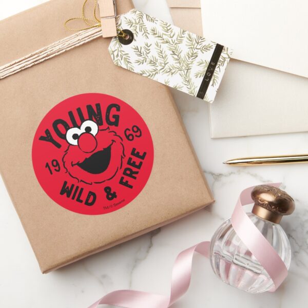 Elmo_Skate_Logo_-_Young,_Wild_&_Free_1969_Classic_Round_Sticker_5 Elmo Skate Logo Young Wild Free 1969 Classic Round Sticker