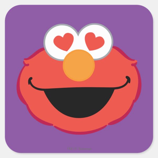 Elmo_Smiling_Face_with_Heart-Shaped_Eyes_Square_Sticker_1 Elmo Smiling Face With Heart Shaped Eyes Square Sticker
