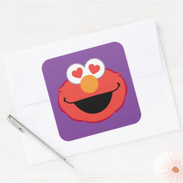Elmo_Smiling_Face_with_Heart-Shaped_Eyes_Square_Sticker_3 Elmo Smiling Face With Heart Shaped Eyes Square Sticker