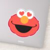 Elmo Smiling Face With Heart Shaped Eyes Sticker