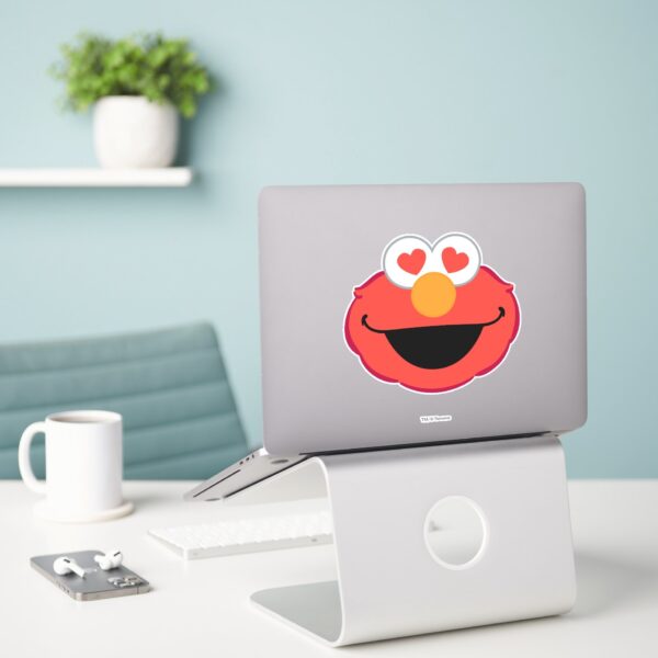 Elmo Smiling Face With Heart Shaped Eyes Sticker