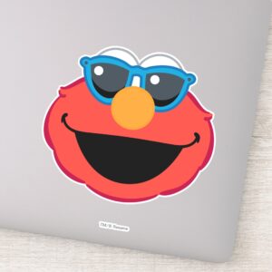 Elmo Smiling Face With Sunglasses Sticker