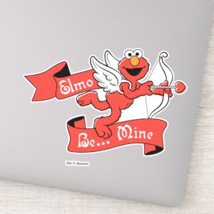 Elmo Valentines Cupid Sticker