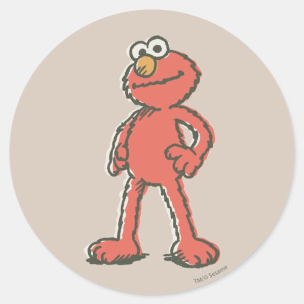 Elmo_Vintage_Classic_Round_Sticker_1 Elmo Vintage Classic Round Sticker