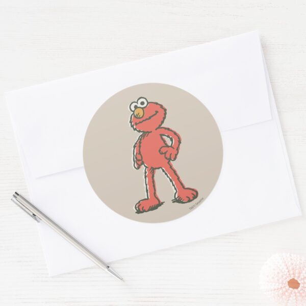 Elmo_Vintage_Classic_Round_Sticker_3 Elmo Vintage Classic Round Sticker