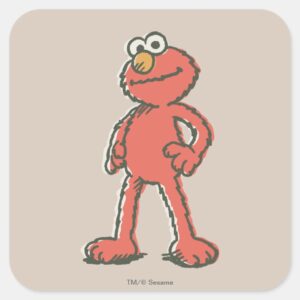 Elmo Vintage Square Sticker