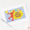 Elmo_With_Party_Balloons_Pattern_Rectangular_Sticker_3 Elmo With Party Balloons Pattern Rectangular Sticker