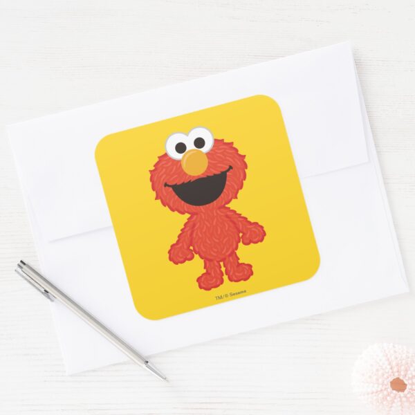 Elmo_Wool_Style_Square_Sticker_3 Elmo Wool Style Square Sticker
