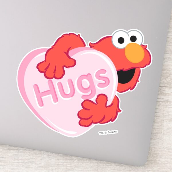 Elmo__Hugs__Valentine_Heart_Candy_Sticker_1 Elmo Hugs Valentine Heart Candy Sticker