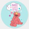 Elmo___A_Smile_is_Always_in_Style_Classic_Round_Sticker_1 Elmo A Smile Is Always In Style Classic Round Sticker