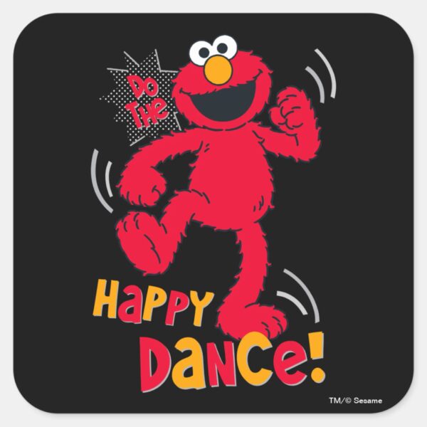 Elmo___Do_the_Happy_Dance_Square_Sticker_1 Elmo Do The Happy Dance Square Sticker