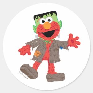 Elmo Frankenstein Costume Classic Round Sticker