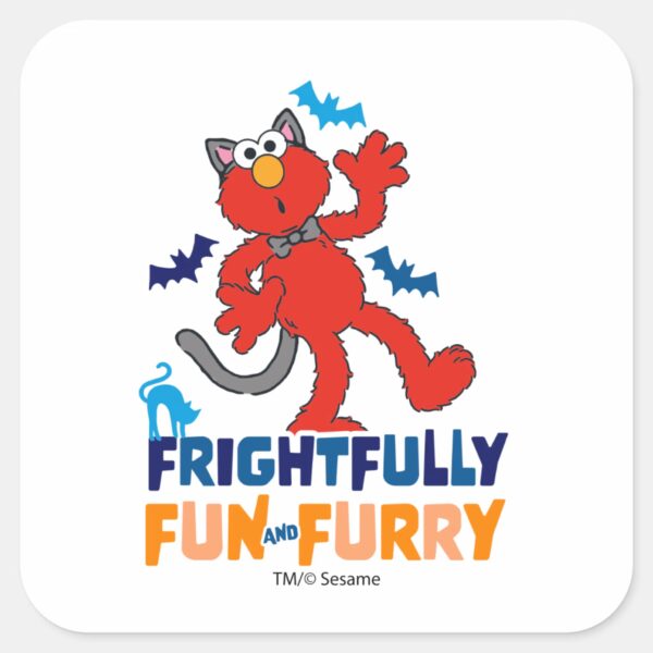 Elmo___Frightfully_Fun_&_Furry_Square_Sticker_1 Elmo Frightfully Fun Furry Square Sticker