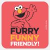Elmo___Furry_Funny_Friendly_Square_Sticker_1 Elmo Furry Funny Friendly Square Sticker