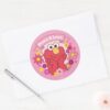 Elmo___Peace_&_Love_Classic_Round_Sticker_3 Elmo Peace Love Classic Round Sticker