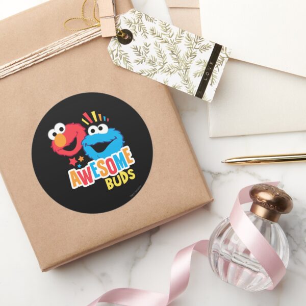 Elmo_and_Cookie_Awesome_Buds_Classic_Round_Sticker_5 Elmo And Cookie Awesome Buds Classic Round Sticker