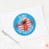 Elmo_for_President_-_Flag_Classic_Round_Sticker_3 Elmo For President Flag Classic Round Sticker