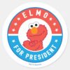 Elmo_for_President_Badge_Classic_Round_Sticker_1 Elmo For President Badge Classic Round Sticker