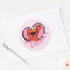 Elmo_in_Heart_Valentine_Classic_Round_Sticker_3 Elmo In Heart Valentine Classic Round Sticker