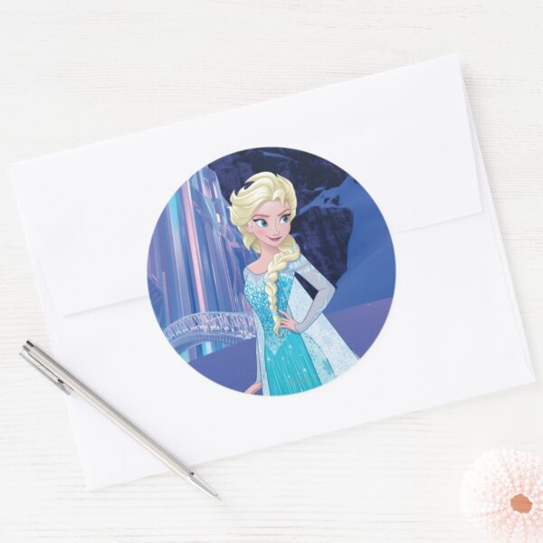Elsa___Eternal_Winter_Classic_Round_Sticker_3 Elsa Eternal Winter Classic Round Sticker