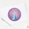 Elsa___Love_Thaws,_Love_Glows_Classic_Round_Sticker_3 Elsa Love Thaws Love Glows Classic Round Sticker