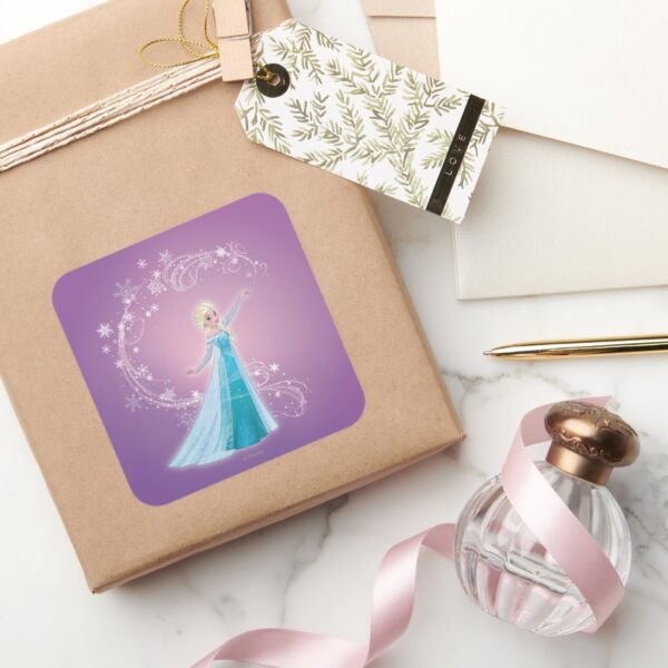 Elsa___Love_Thaws,_Love_Glows_Square_Sticker_5 Elsa Love Thaws Love Glows Square Sticker