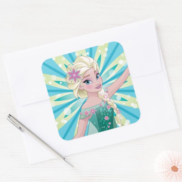 Elsa___Perfect_Day_Square_Sticker_3 Elsa Perfect Day Square Sticker
