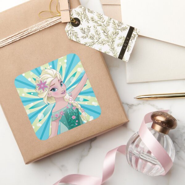 Elsa___Perfect_Day_Square_Sticker_5 Elsa Perfect Day Square Sticker