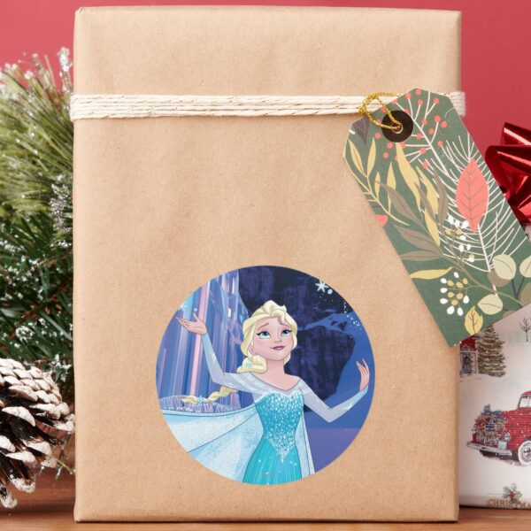 Elsa___Sparkling,_Elegant_Ice_Classic_Round_Sticker_5 Elsa Sparkling Elegant Ice Classic Round Sticker