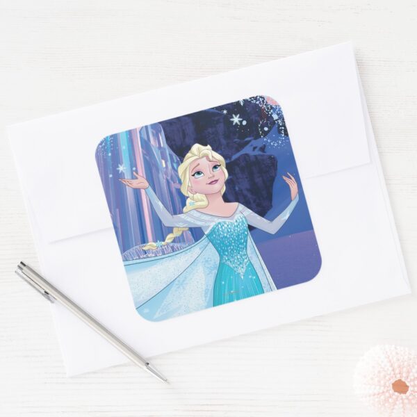 Elsa___Sparkling,_Elegant_Ice_Square_Sticker_3 Elsa Sparkling Elegant Ice Square Sticker