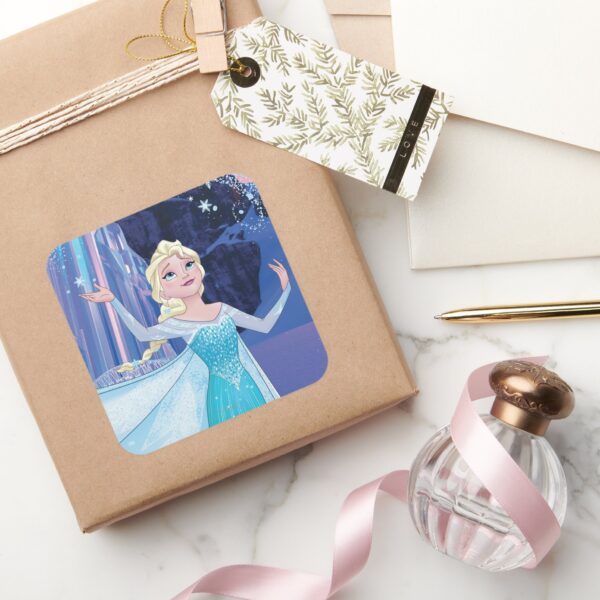 Elsa___Sparkling,_Elegant_Ice_Square_Sticker_5 Elsa Sparkling Elegant Ice Square Sticker