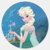 Elsa___Summer_Wish_Classic_Round_Sticker_1 Elsa Summer Wish Classic Round Sticker