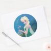 Elsa___Summer_Wish_Classic_Round_Sticker_3 Elsa Summer Wish Classic Round Sticker