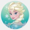 Elsa___Winter_Portrait_Classic_Round_Sticker_1 Elsa Winter Portrait Classic Round Sticker