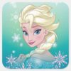 Elsa___Winter_Portrait_Square_Sticker_1 Elsa Winter Portrait Square Sticker