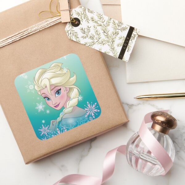 Elsa___Winter_Portrait_Square_Sticker_5 Elsa Winter Portrait Square Sticker