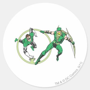 Emerald Gladiator Emerald Archer Classic Round Sticker
