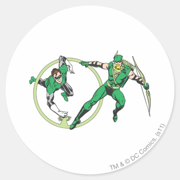 Emerald Gladiator Emerald Archer Classic Round Sticker