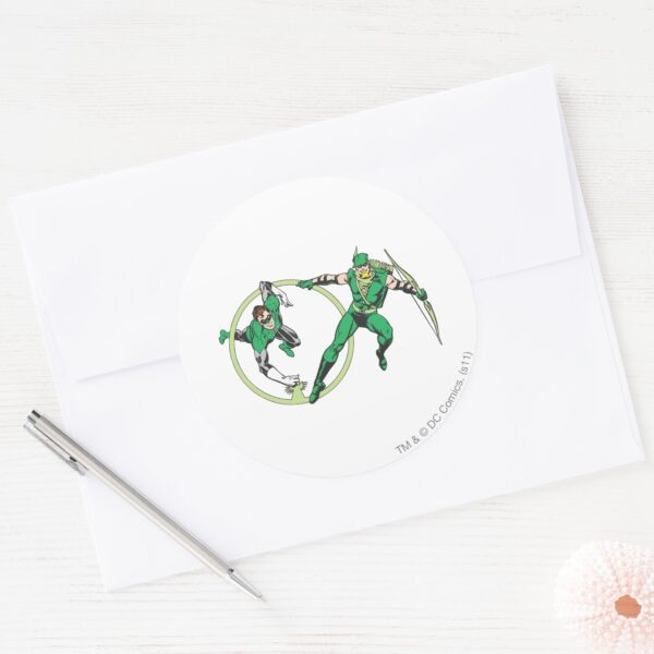 Emerald Gladiator Emerald Archer Classic Round Sticker