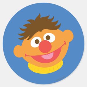 Ernie Face Classic Round Sticker