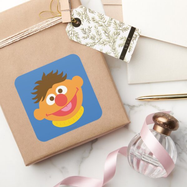 Ernie_Face_Square_Sticker_5 Ernie Face Square Sticker