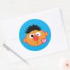 Ernie Face Throwing A Kiss Classic Round Sticker
