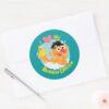 Ernie_Loves_Duckie_Classic_Round_Sticker_3 Ernie Loves Duckie Classic Round Sticker